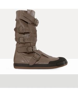 Vivienne Westwood Animal Pirate Boot Washed/Veget Tanned - Brown