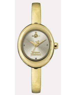 Vivienne Westwood Audley Watch Swarovski Crystals Stainless Steel - Metallic