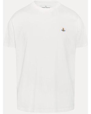 Vivienne Westwood Classic T-Shirt Multicolour Orb Cotton - White