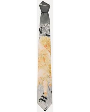 Vivienne Westwood Tie 8.5Cm Primavera Cherubs - White