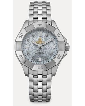 Vivienne Westwood Brompton Watch Stainless Steel - White
