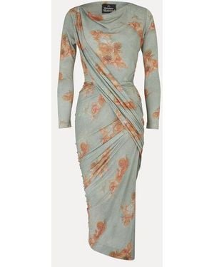 Vivienne Westwood Long Sleeve Vian Dress Viscose Elastane - Multicolour
