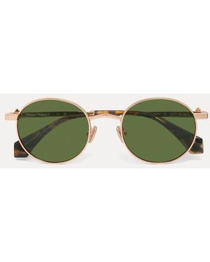 Vivienne Westwood Leon Sunglasses Stainless - Green