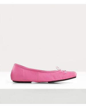 Vivienne Westwood Brigitte Ballerina Shoe Leather - Pink
