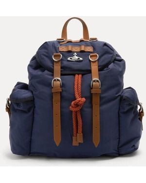 Vivienne Westwood Highland Backpack Utility Drill - Blue