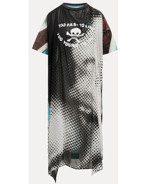 Vivienne Westwood Worlds End Swing Dress Georgette/Jersey - Black