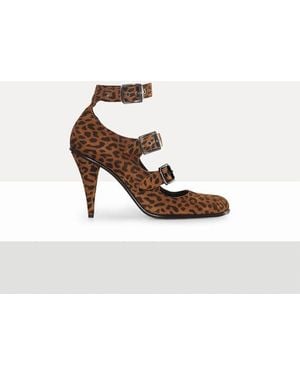 Vivienne Westwood Savage Heel Printed Suede - White