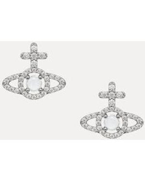 Vivienne Westwood Olympia Earrings Cubic Zirconia - Natural