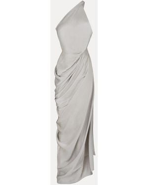 Vivienne Westwood Glossa Dress Fluid Satin - White