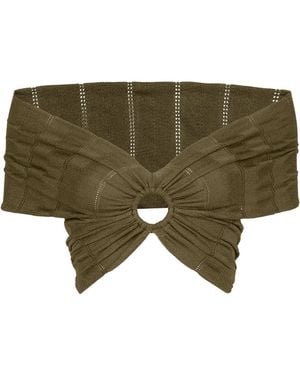 ViX Knit Solaro Bardot Top - Green