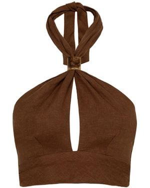 ViX Luna Halter Top - Brown