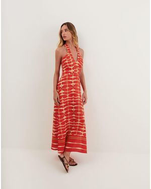 ViX Ziva Long Dress - Red