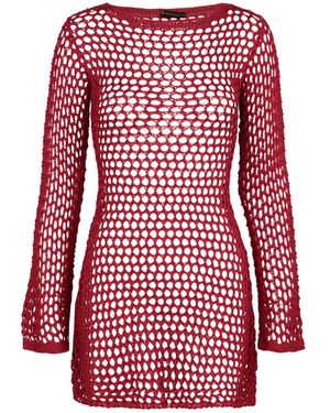 ViX Knit Belle Short Cover Up - Red