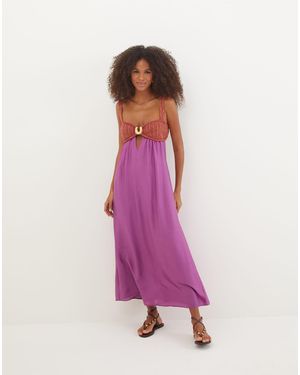 ViX Aria Long Dress - Pink