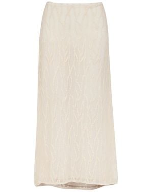ViX Quinn Long Skirt - White