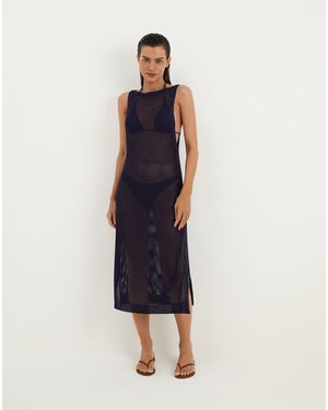 ViX Knit Hanna Long Cover Up - Blue
