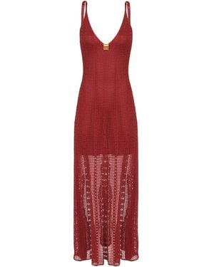 ViX Knit Reese Long Dress - Red