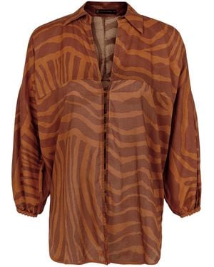 ViX Mori Long Sleeve Blouse - Brown