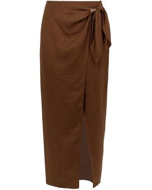ViX Luna Midi Skirt - Brown