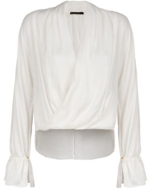 ViX Rosie Long Sleeve Blouse - White