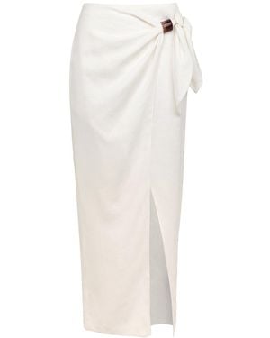ViX Luna Midi Skirt - White