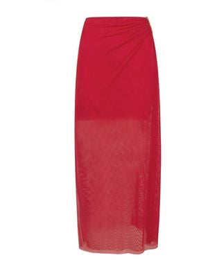 ViX Amira Detail Long Skirt - Red