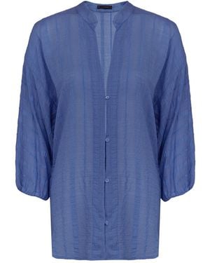 ViX Yana Long Sleeve Blouse (exchange Only) - Blue