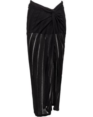 ViX Knit Vis Long Skirt - Black