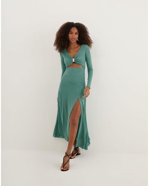 ViX Yarin Long Dress (exchange Only) - Green