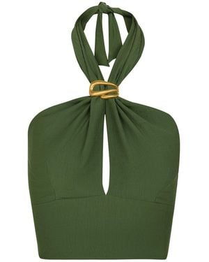 ViX Taylor Halter Top - Green