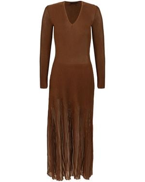 ViX Knit Alba Long Dress - Natural