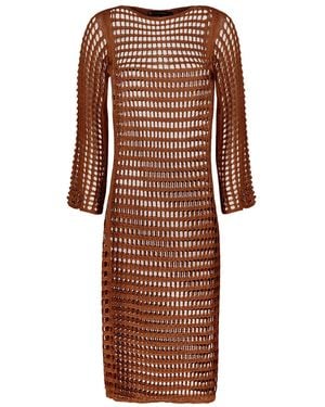 ViX Knit Belle Long Cover Up - Natural