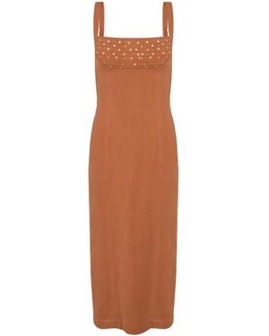 ViX Cleo Midi Dress - Brown