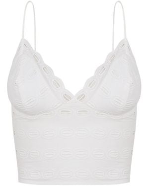 ViX Eyelet Raya Top - White
