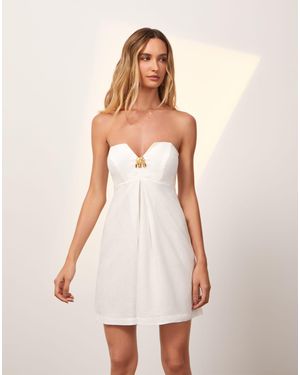 ViX Lucile Detail Short Dress - White