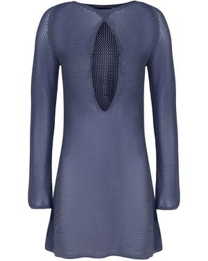 ViX Knit Micah Short Cover Up - Blue