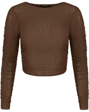 ViX Mira Long Sleeve Top - Brown