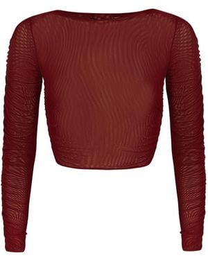 ViX Mira Long Sleeve Top - Red