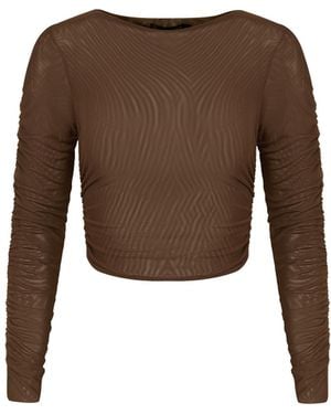ViX Mira Long Sleeve Top - Brown