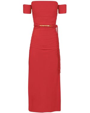 ViX Brine Long Dress - Red