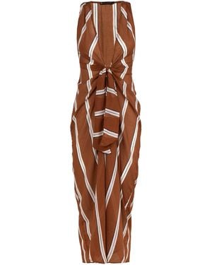 ViX Mita Long Cover Up - Brown