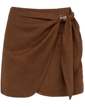 ViX Luna Mini Skirt - Brown