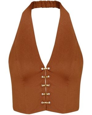 ViX Noe Halter Top (final Sale) - Brown