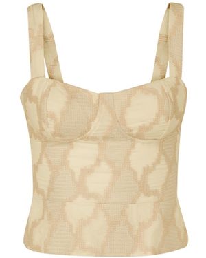 ViX Coen Peplum Top - Natural