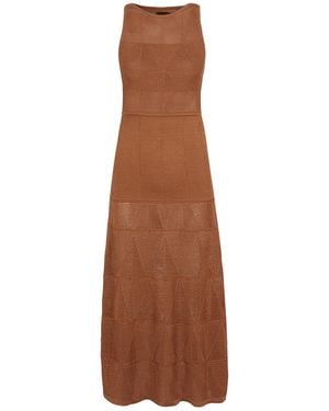 ViX Knit Silvie Long Dress - Brown