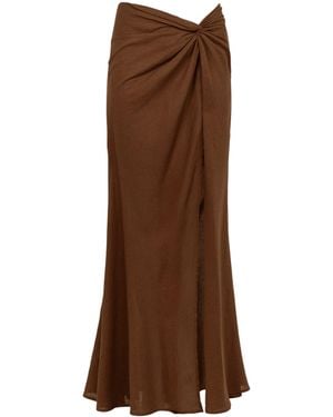 ViX Sirene Long Skirt - Brown