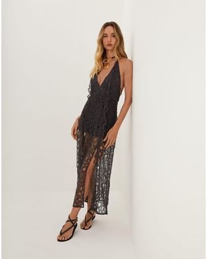 ViX Eyelet Joelle Midi Dress - Natural