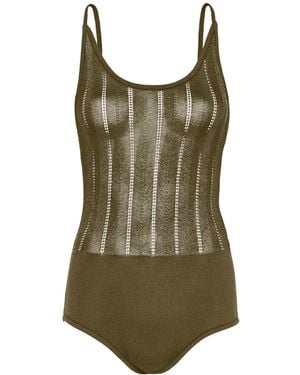 ViX Knit Elba Bodysuit - Green