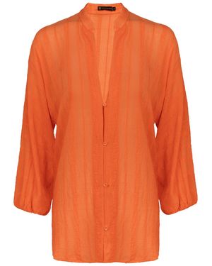 ViX Yana Long Sleeve Blouse (exchange Only) - Orange