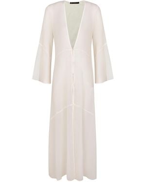 ViX Tully Long Cover Up - White